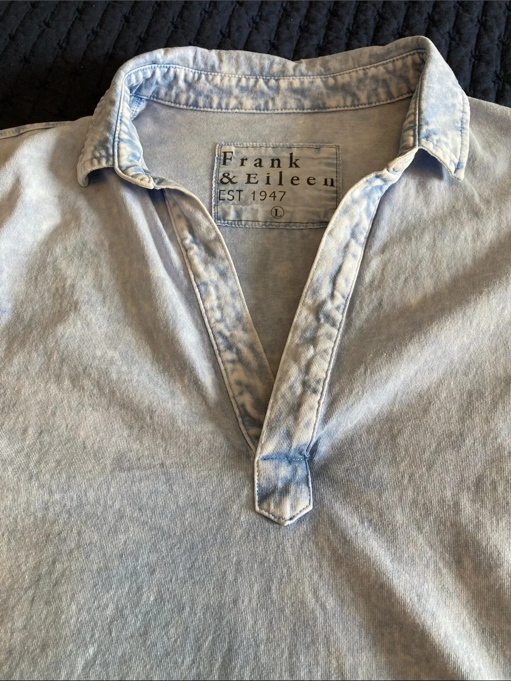 Frank & Eileen Washed Light Blue Patrick Pullover - Picture 6 of 6